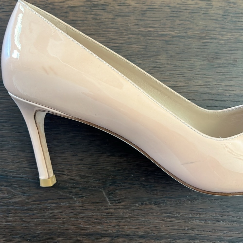 Stuart Weitzman Womens Anny 70 Pumps 7.5 Poudre Blush Pink Pointed Toe Heels - Picture 8 of 8